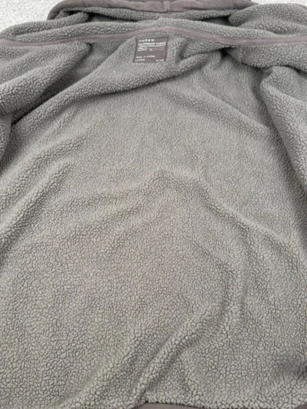 J. Crew Outwear Fleece Zip Up Hoodie Sweatshirt Grey Men's Large